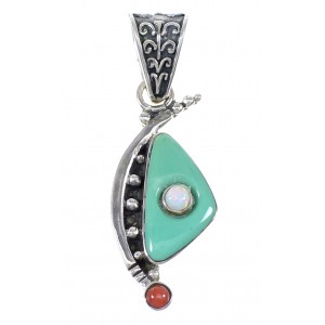 Silver And Multicolor Pendant YX75577