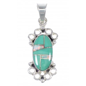 Turquoise Opal Sterling Silver Pendant YX77624