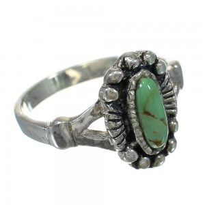 Turquoise Sterling Silver Southwestern Ring Size 5-1/2 YX83909