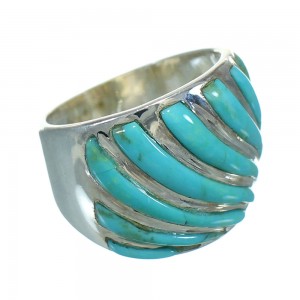 Turquoise Genuine Sterling Silver Jewelry Ring Size 5-1/2 RX86338