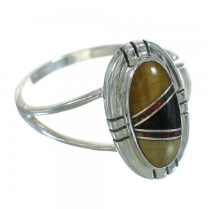 Silver Multicolor Southwest Ring Size 5 UX83868
