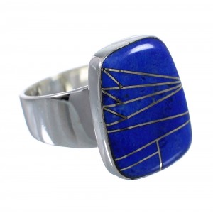 Lapis Silver Ring Size 6 AX92363