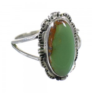 Genuine Sterling Silver Turquoise Southwest Ring Size 5 FX92857