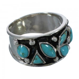 Sterling Silver Turquoise Jewelry Ring Size 4-1/4 FX91428