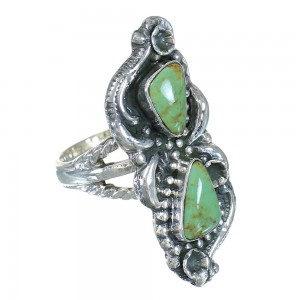 Sterling Silver Turquoise Southwestern Ring Size 6-1/2 FX90640