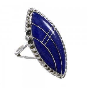 Sterling Silver Lapis Southwest Ring Size 4-1/2 YX87885