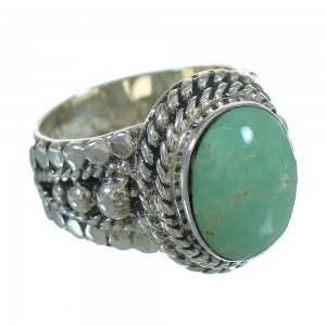 Turquoise And Sterling Silver Southwest Ring Size 5-1/4 RX87582