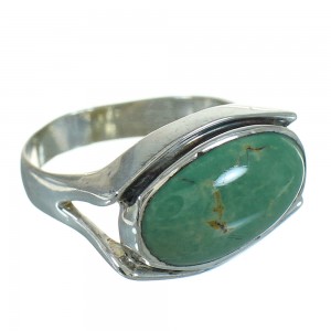 Turquoise Authentic Sterling Silver Southwestern Ring Size 6-3/4 RX87665