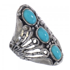 Turquoise Silver Southwest Ring Size 5-3/4 QX87237