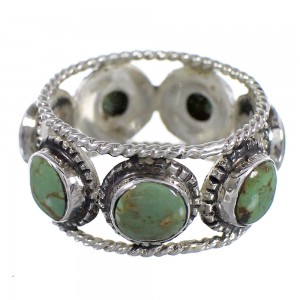 Turquoise Southwest Sterling Silver Ring Size 5-1/2 YX94045