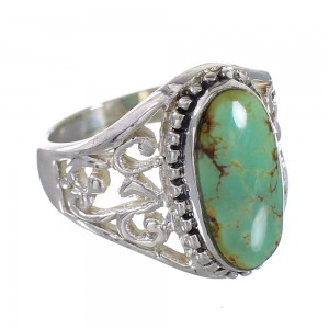 Sterling Silver Southwest Jewelry Turquoise Ring Size 6-1/4 RX94056
