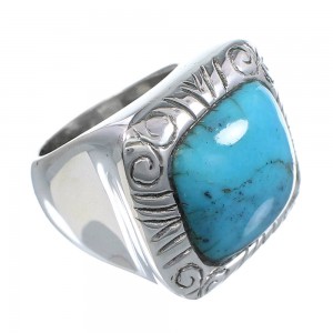 Turquoise Silver Southwest Jewelry Ring Size 5-1/2 YS63259