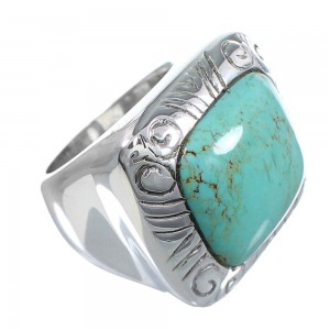 Turquoise Silver Southwest Jewelry Ring Size 5 YS63243