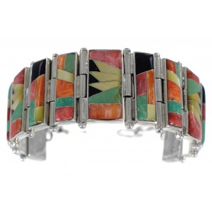 Multicolor Sunset Whiterock Jewelry Link Bracelet YS69813