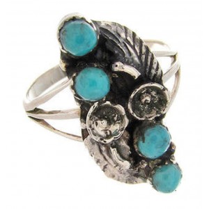 Turquoise Jewelry Sterling Silver Ring Size 5-3/4 YS60674
