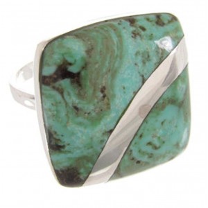 Turquoise Southwest Sterling Silver Ring Size 5-1/2 MW63722