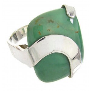 Turquoise Sterling Silver Southwest Ring Jewelry Size 4-1/2 IS61297 