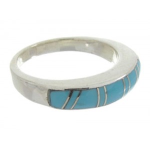 Sterling Silver And Turquoise Southwest Ring Size 5-3/4 IS62017
