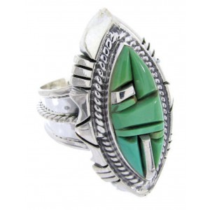 Southwestern Jewelry Turquoise Inlay Ring Size 5-1/2 BW66773 