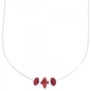 Liquid Sterling Silver Coral Jewelry Bead Necklace MW68792