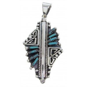 Southwest Jewelry Overlay Turquoise Needlepoint Pendant BW69934 