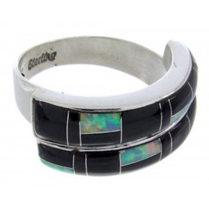 Jewelry Midnight Sky Black Opal Whiterock Ring Size 6-3/4 YS70328