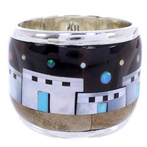 Multicolor Jewelry Native American Design Ring Size 6-1/2 YS71258