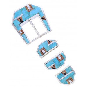 Multicolor Turquoise Southwest Jewelry Ranger Belt Buckle AW70619