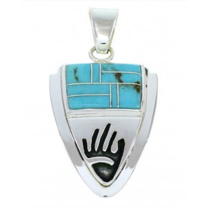 Hand Sterling Silver Turquoise Jewelry Pendant YS73201