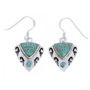 Genuine Sterling Silver Turquoise Earrings GS75831