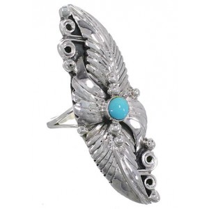 Sterling Silver Turquoise Southwest Ring Size 8-1/4 UX31902
