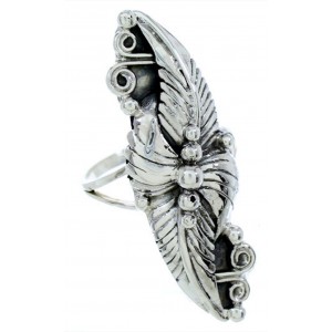 Sterling Silver Scalloped Leaf Jewelry Ring Size 5-1/2 FX93644