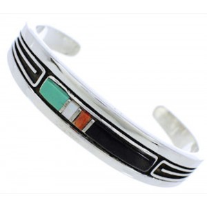 Multicolor Jewelry Sterling Silver Cuff Bracelet MX27497