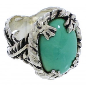 Turquoise Sterling Silver Ring Size 4-1/2 FX22728
