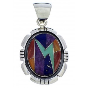 Multicolor Jewelry Sterling Silver Pendant PX30440