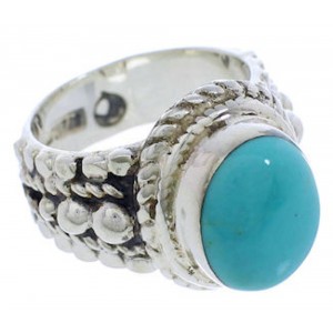 Sterling Silver Southwest Turquoise Ring Size 5 TX38802