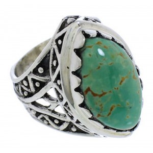 Turquoise And Authentic Sterling Silver Southwest Ring Size 6 TX38926