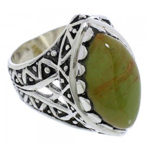 Turquoise Southwest Silver Ring Size 4-3/4 TX38945