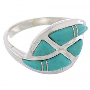 Sterling Silver Turquoise Southwest Ring Size 5-1/4 WX40924