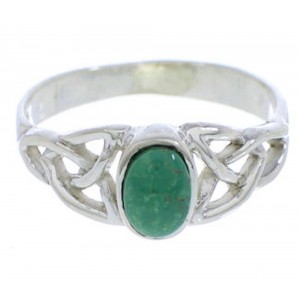 Genuine Silver Turquoise Southwestern Jewelry Ring Size 5-3/4 UX32282