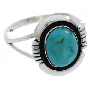 Sterling Silver Southwest Jewelry Turquoise Ring Size 5-3/4 YX34799