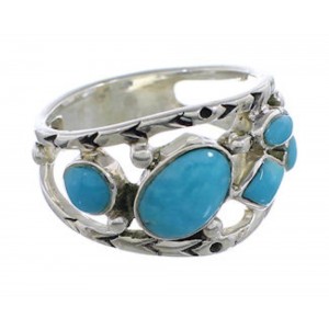 Turquoise Genuine Sterling Silver Southwest Ring Size 5-1/2 TX40189