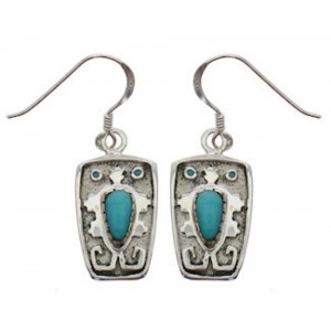 Southwest Turquoise And Silver Earrings EX32218