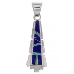 Man Made Lapis And Blue Opal Pendant EX43300