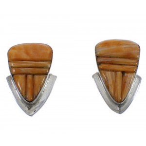 Silver And Oyster Shell Post Earrings TX43289