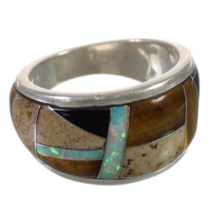 Whiterock Jewelry Multicolor Sterling Silver Ring Size 5-1/2 EX30037