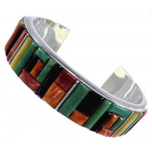 Whiterock Sunset Multicolor Sterling Silver Cuff Bracelet PX28146