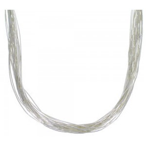 Genuine Liquid Sterling Silver 20 Strands 16" Necklace Jewelry LS2016