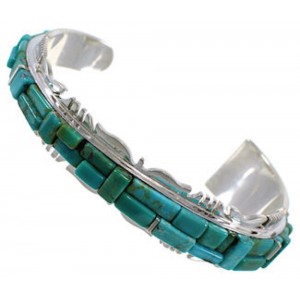 Southwest Jewelry Turquoise High Quality Silver Cuff Bracelet EX28233