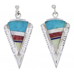 Multicolor And Genuine Sterling Silver Earrings EX31431